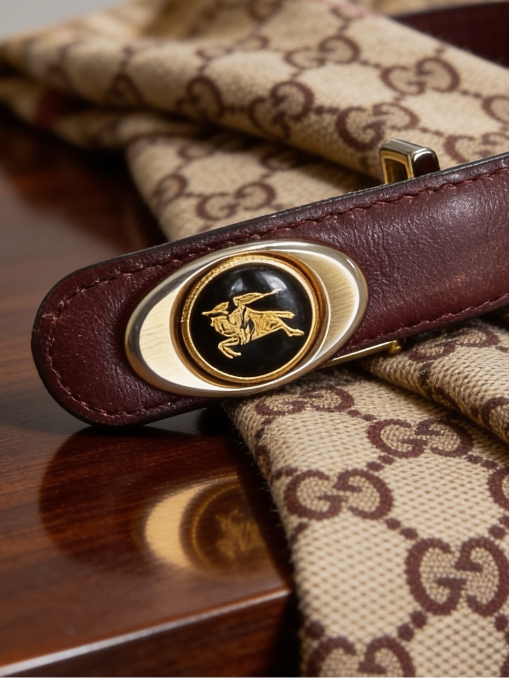 Burberry vintage calf leather belt